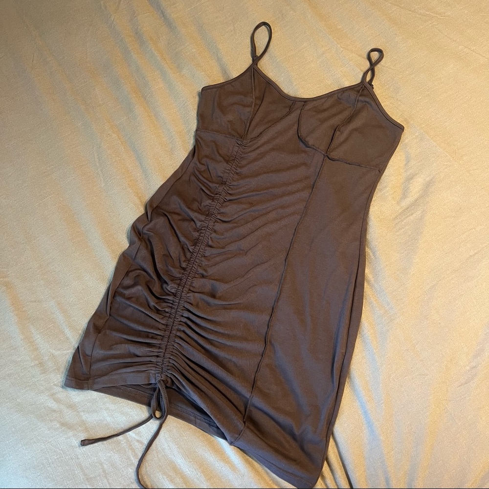 NWOT Brown CodyCon Dress with Tie